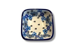 604 Bunzlau vierkant schaaltje 8 x 8 cm 1985X 604 Kleine vierkante schaaltjes 8 x 8 cm